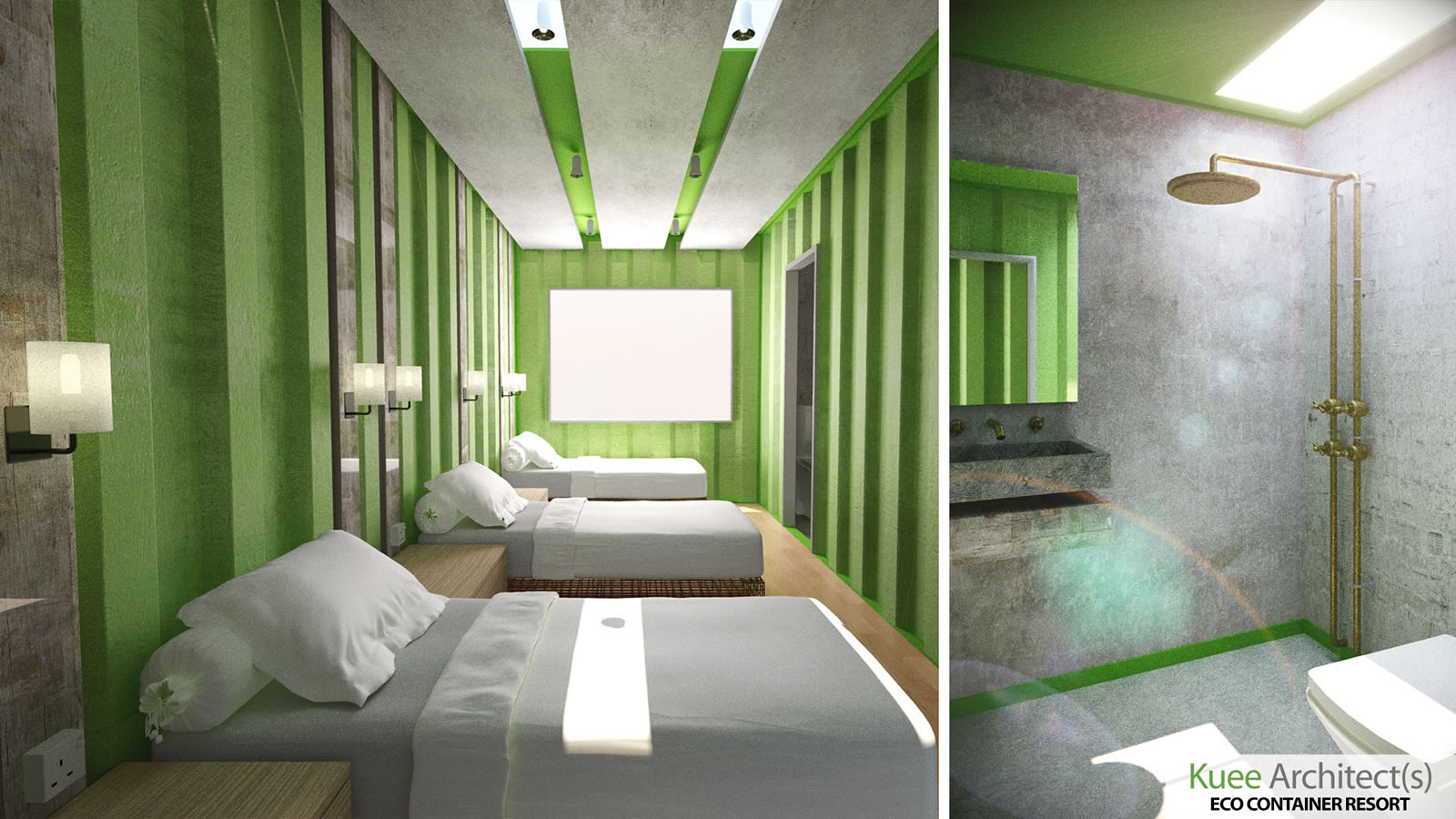 Container hotel design Kuee architect