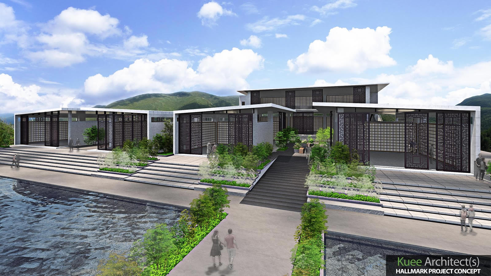 Modern Columbarium memorial architecture design in Malaysia