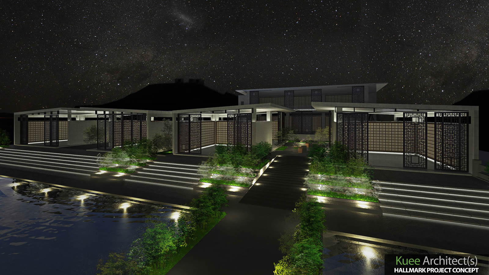 3D Simulation for night scene