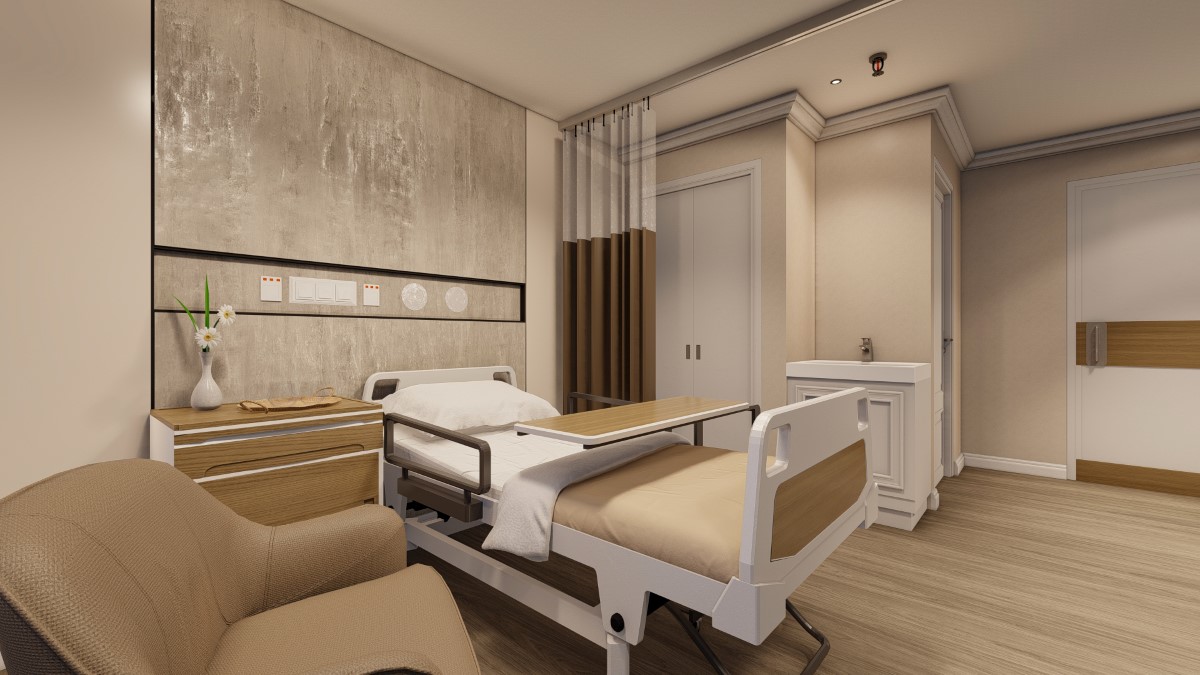 Modern Hospital Interior Design bed area