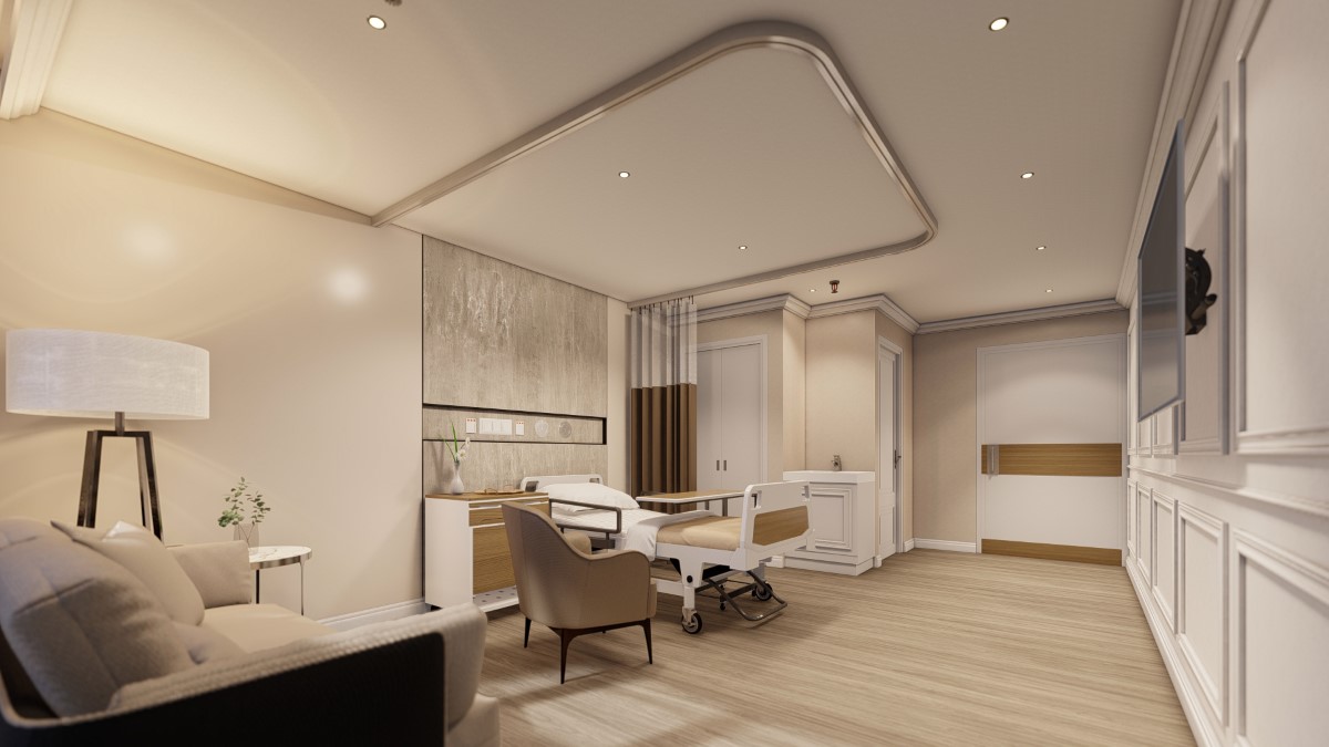 Modern Hospital Interior patient roomDesign